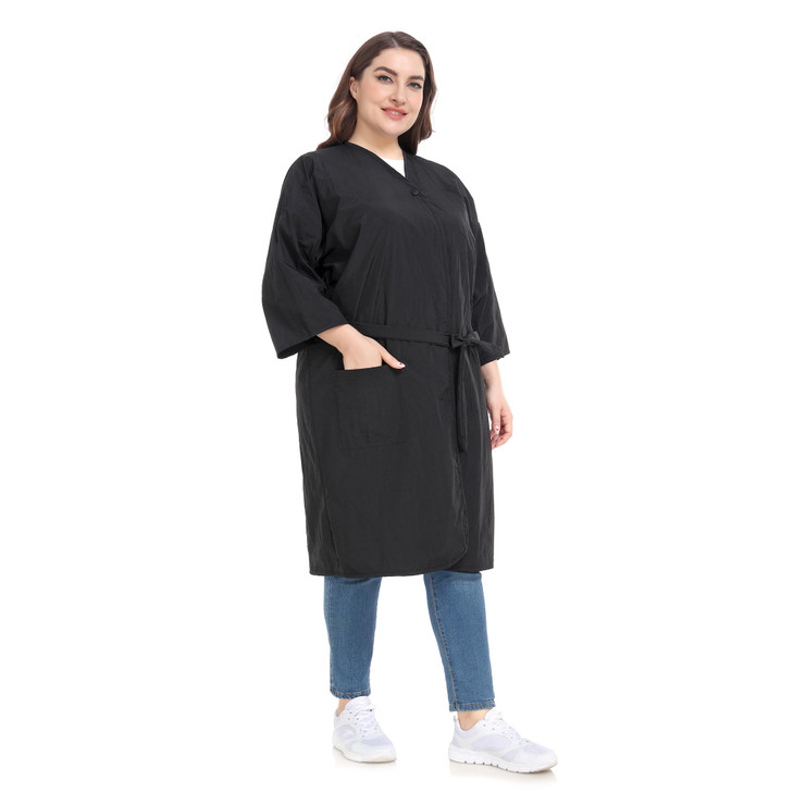 PERFEHAIR Salon Client Gown Robes Cape Hair Salon Smock for Clients Kimono Style with Snap Closure