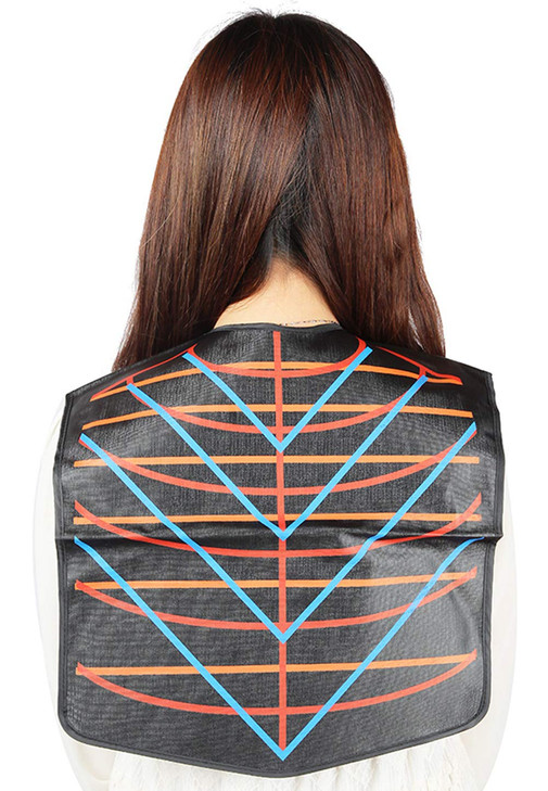 PERFEHAIR Salon Hair Cutting Collar Cape Stylist Color Capes Guide ToolsBlack