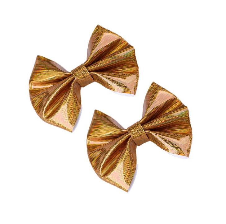 Silve Hair Clips Bows Hair Barrettes AccessoriesHair Pins for Infant Toddler Baby GirlsFJ78 Silve