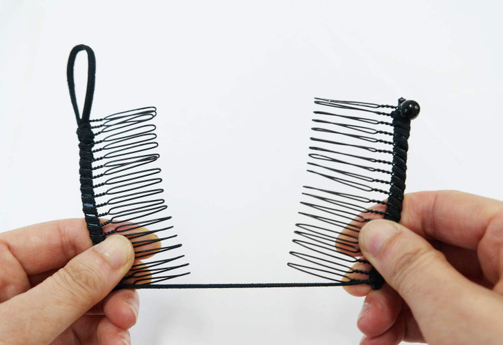 GETAGOTA Banana Clips Comb Hair for Thick Hair for Women Adjustable Stretch Ponytail Holder Accessory Double Combs Thick