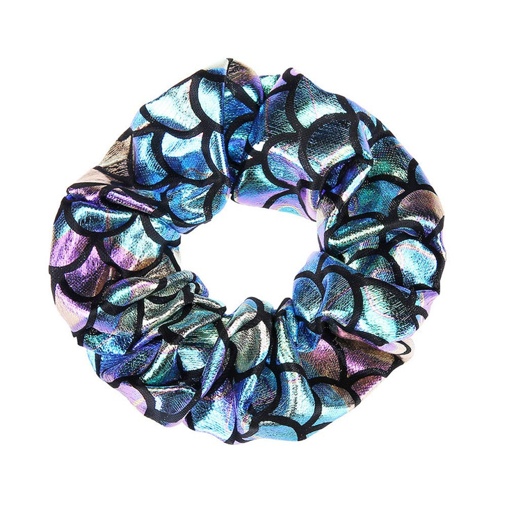 12 Pcs Hair Scrunchies Mermaid Fish Scale Hair Bands Scrunchy Hair Ties Hair Ropes Ponytail Holder Hair Accessories for