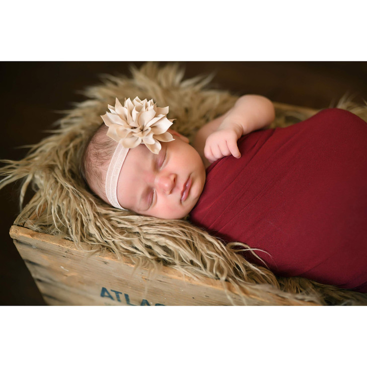My Lello Baby Petal Flower Headbands Mixed Colors 2Pack RedNavy