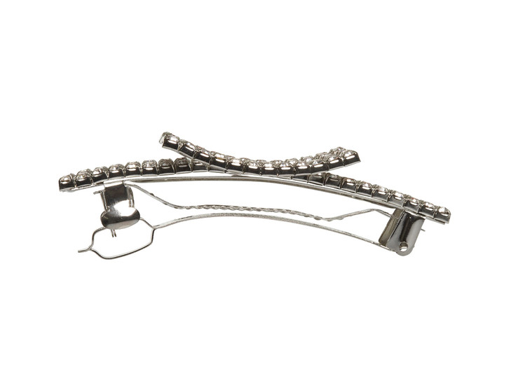 Allure Womens Rhinestone Hair Barrette Buckle