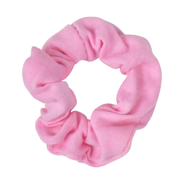 Small Scrunchies Cotton Hair Bobble Set of 3 Light Pink