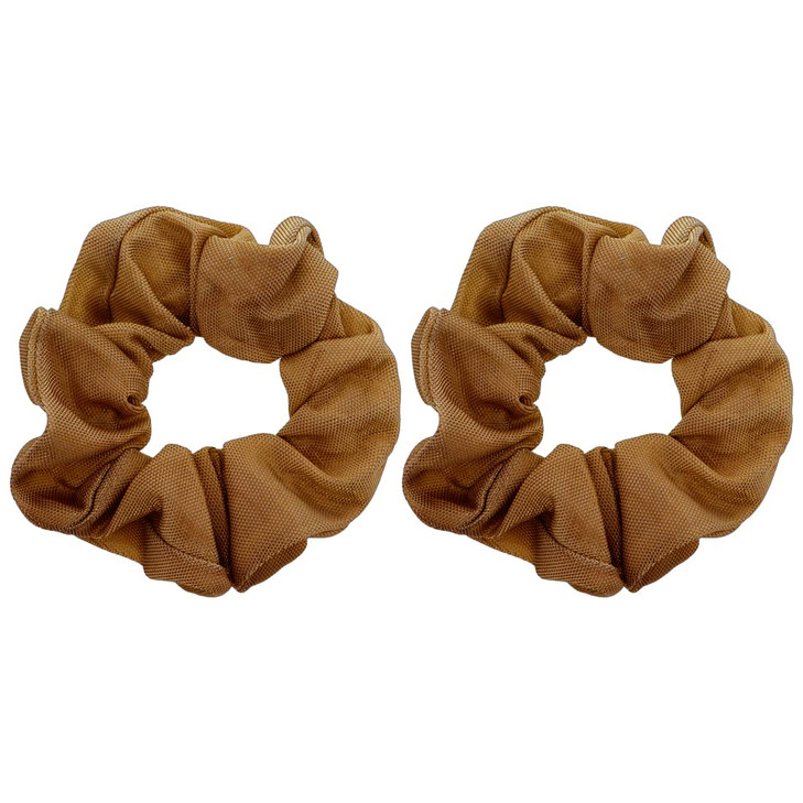 Large Solid Scrunchie Set of 2 Tan
