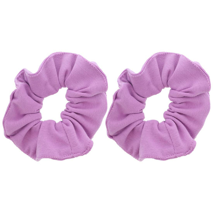 Large Solid Scrunchie Set of 2 Lavender