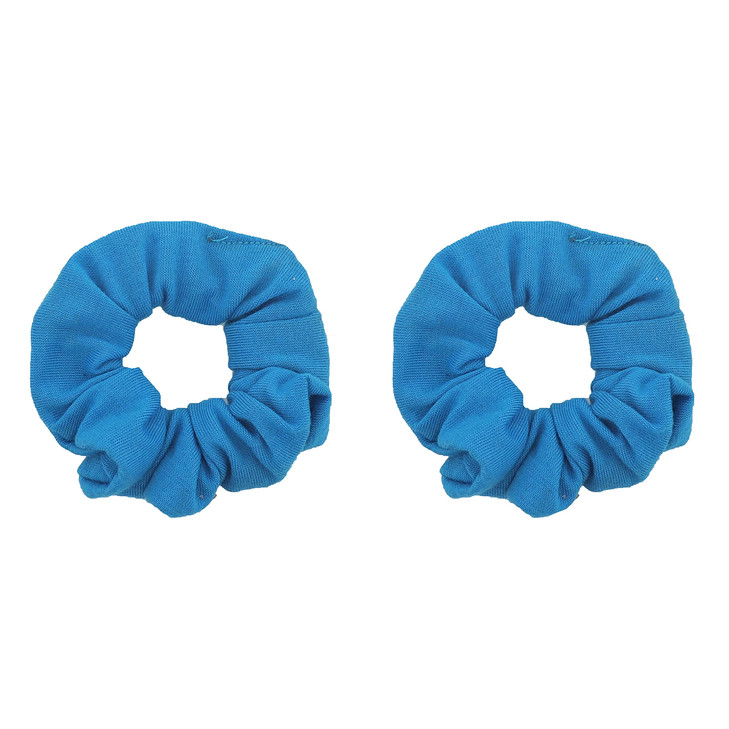 Set of 2 Solid Scrunchies Blue