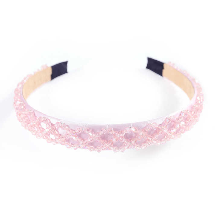 Gmmidea Crystal Rhinestone Headbands for Women Girls Bling Sparkly Headband Beaded Padded Hair Band Holiday Wedding Hair
