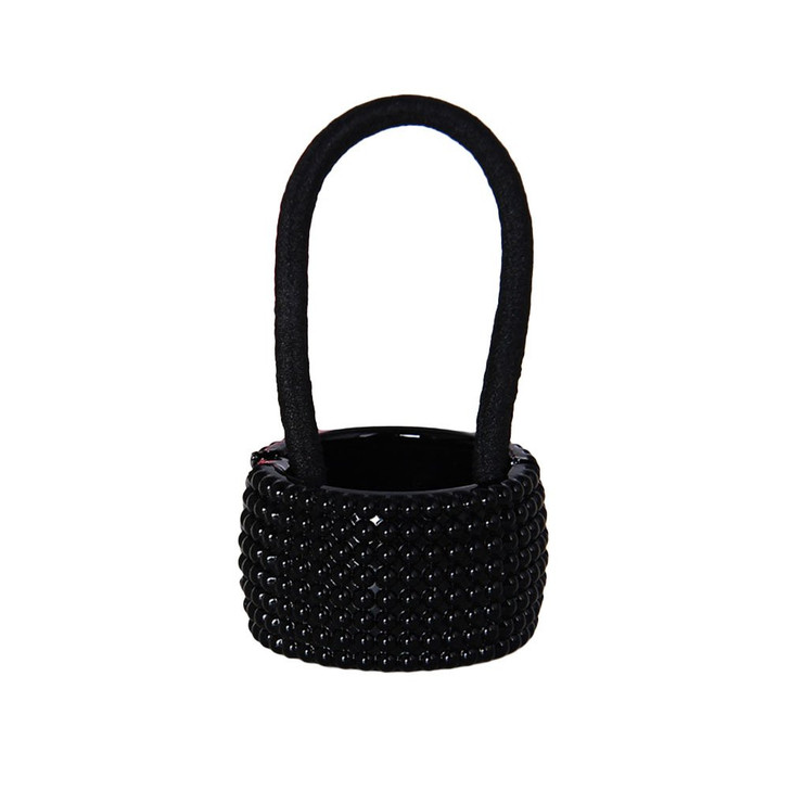 OULII Women Girl Punk Hair Ponytail Cuff Band Wrap Holder Tie Fashion Accessory Black