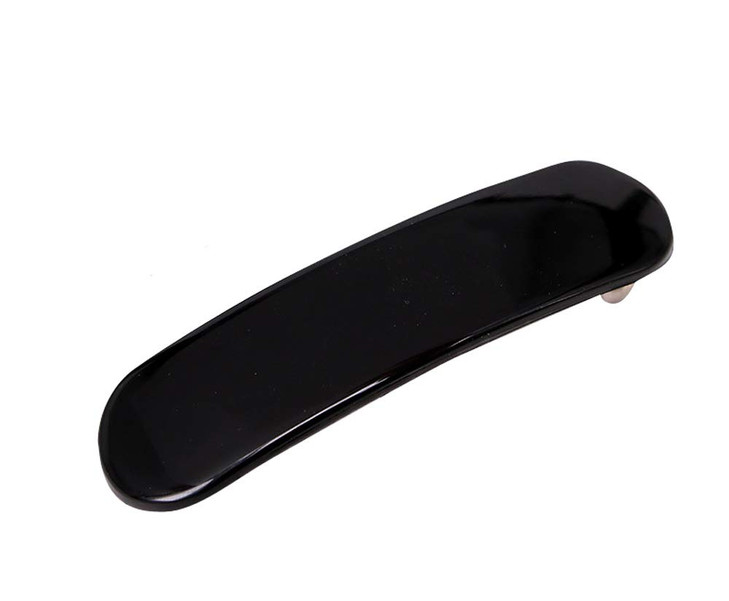 Wide Black Tortoise Shell Hair Barrettes Ponytail French Clips Plastic Hair Clips Pony Tail Holder Clasp Slide Clips for