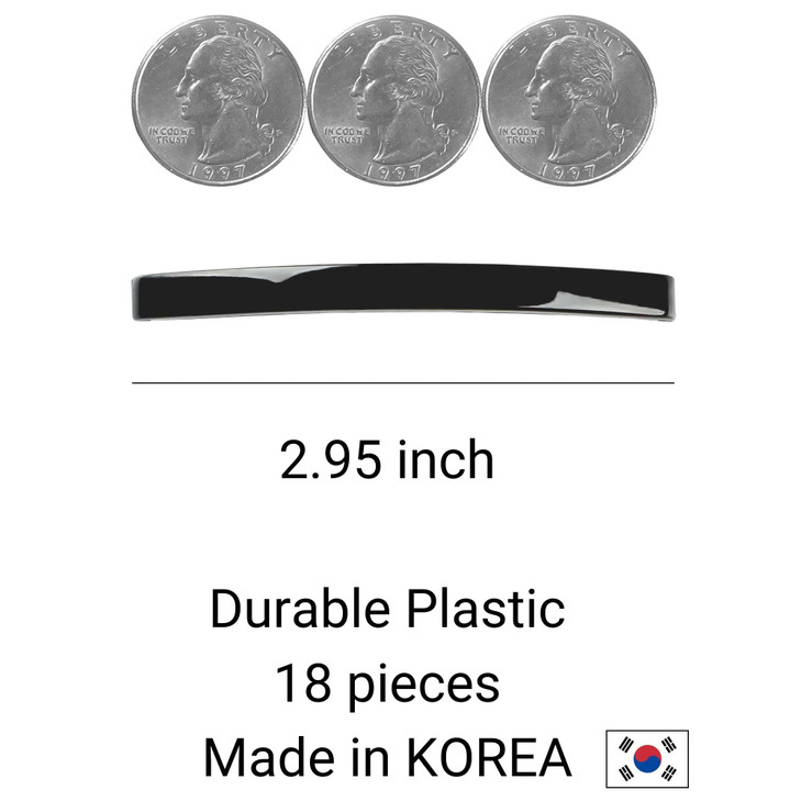 Aurora Pin Hair Barrettes Clips Set Medium Plastic Dome Styling Accessories Decorative Clamps For Half Updo Ponytail For