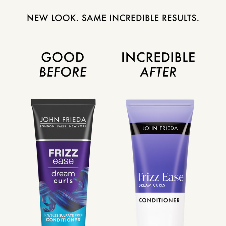 John Frieda Frizz Ease Dream Curls Conditioner, Hydrates and Defines Curly, Wavy Hair, Helps Control Frizz, SLS/SLES Sulfate Free, Enhances Natural C online at globaldelivered