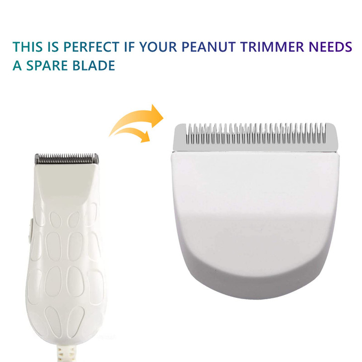 2 Pack Professional Peanut ClipperTrimmer Snap On Replacement Blades 2068300 Compatible with Wahl Peanut Hair ClipperTri