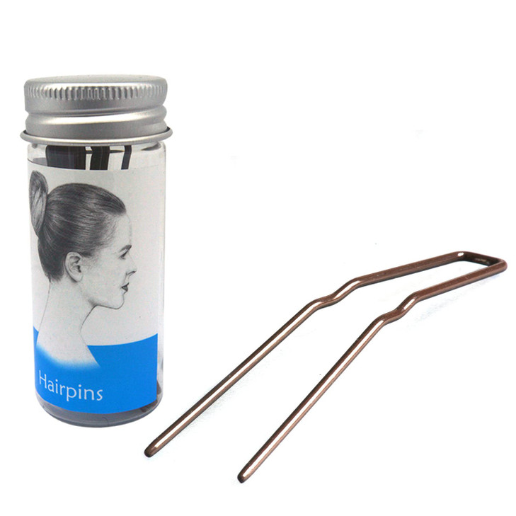 Professional Ballet U Shaped HairPins ROCST Black for Woman Girl Buns 3 inch 12 PackBlack