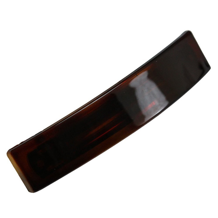 Parcelona French Oblong Tortoise Shell Medium 3 12 Celluloid No Slip Grip Automatic Strong Hold Hair Clips for Women Fre