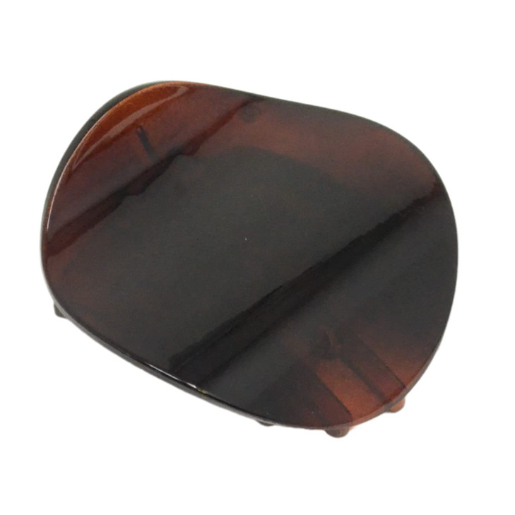 Parcelona France Onde Celluloid Tortoise Shell Side Slidein Secure Grip Hair Updo Hinge Duck Hair Claw 2 34 Inch