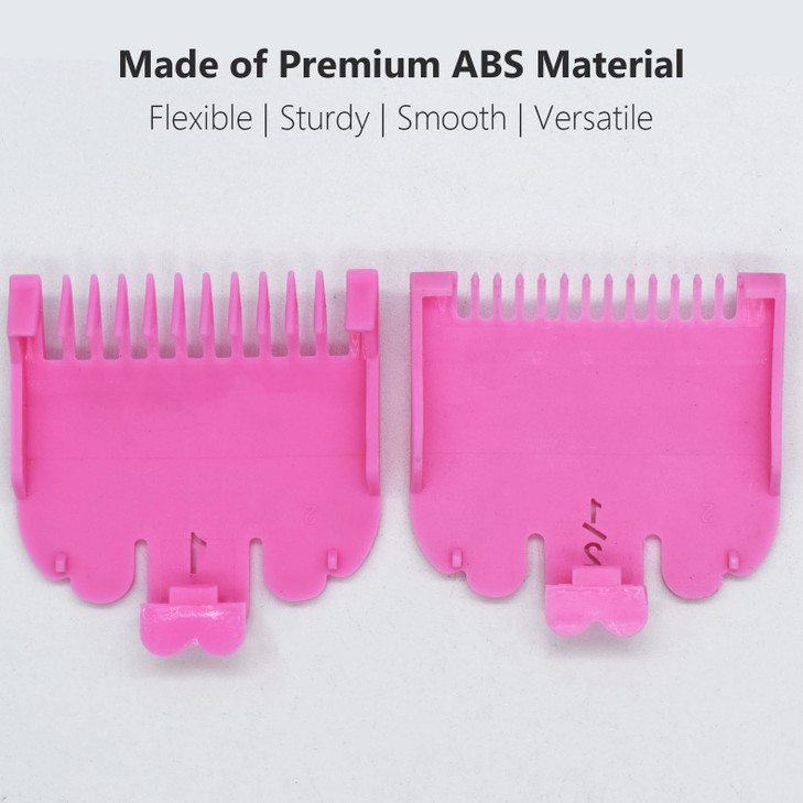 2 Pieces 2 Lengths Professional Hair Clipper Attachment Guide Guard Combs 116 18 15mm 3mm Compatible with Wahl Standard