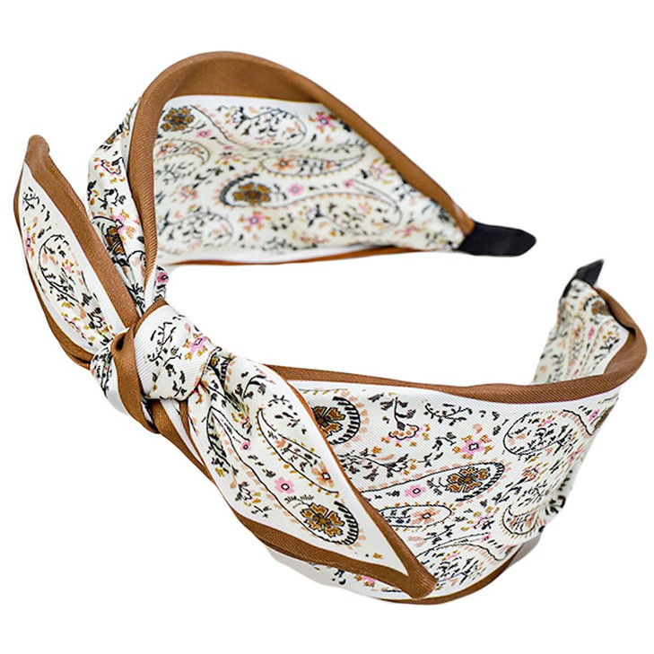 Qiabao Womens Vintage Patterned Bunny Ears Headbands Headwraps Hair Band H
