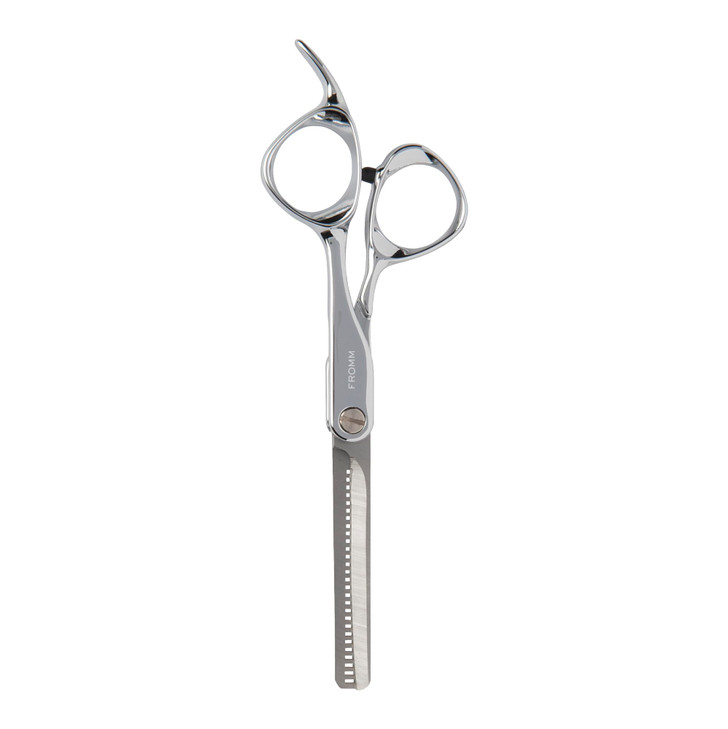 Fromm Professional Dare 575 Precision Slide Point Hair Cutting Shears in Matte Black Japanese Steel Scissors with SemiCo