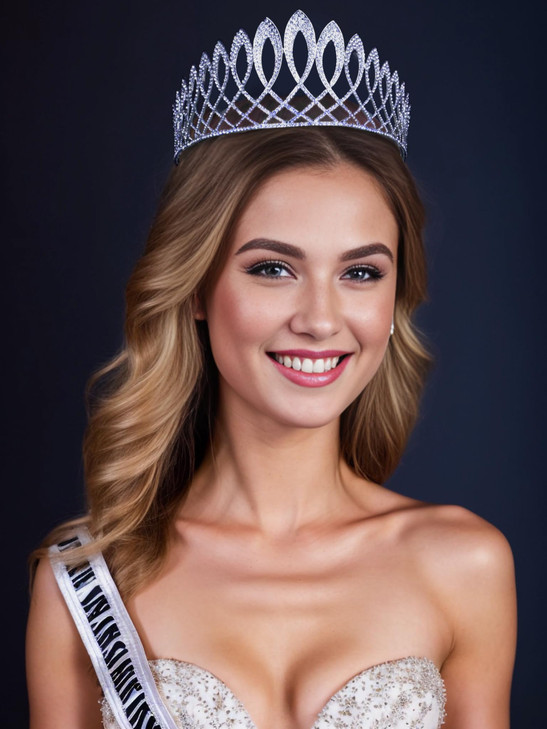 Exquisite Clear Austrian Crystal Rhinestone Tiara With Hair Side Combs Crown Prom Princess Queen Beauty Pageant Hair Jew