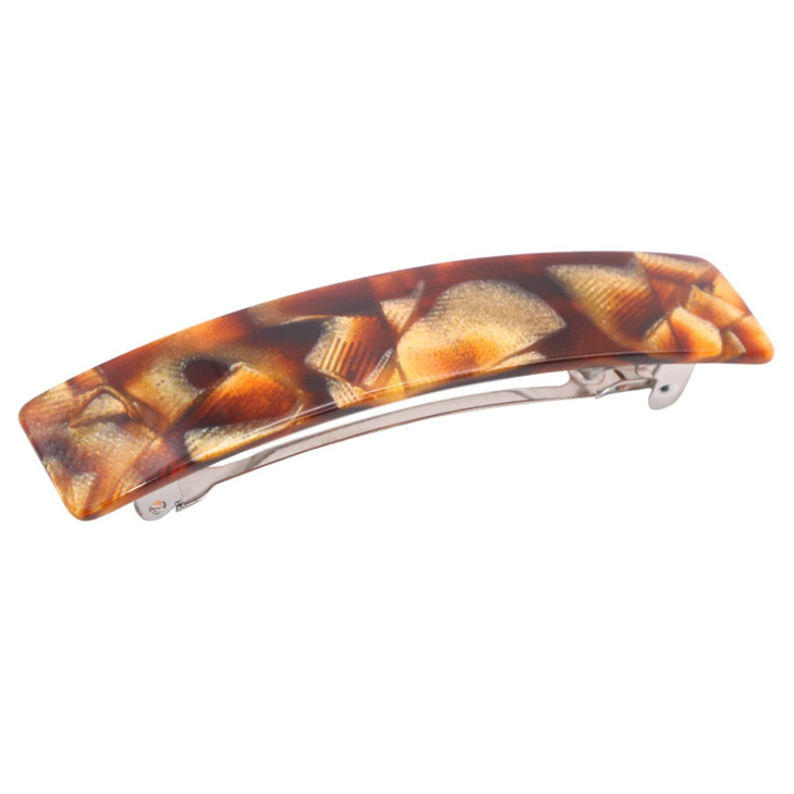 French Amie Oblong Handmade 35 Celluloid Automatic Hair Clip Barrette French Hair Clip for Girls Strong Hold Hair Clips