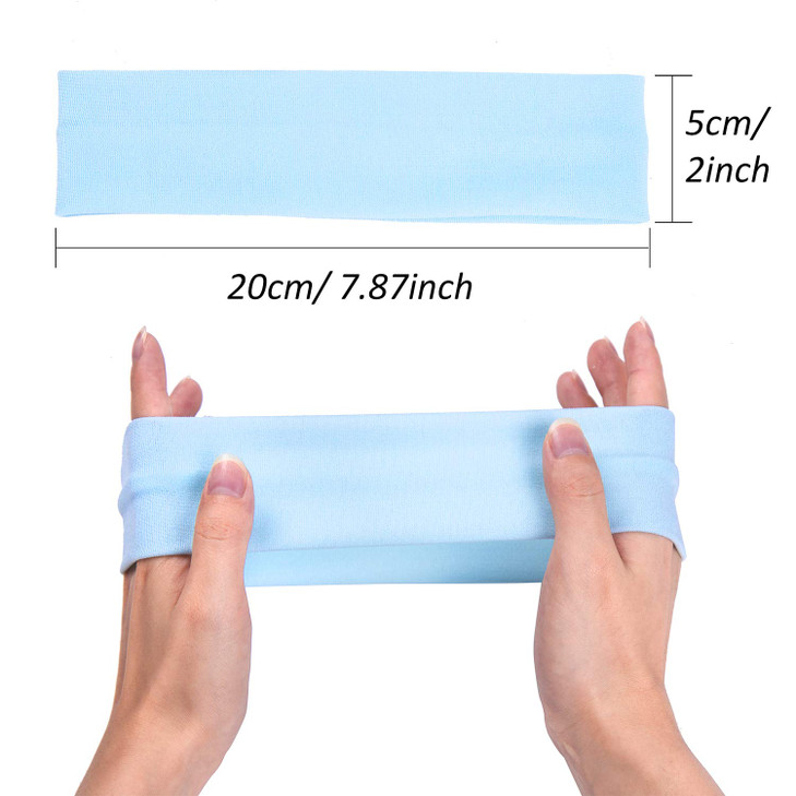 DERAYEE Women Yoga Hair Bands 12 Colors Soft Elastic Headbands for Sport Workout Head wrap accessories