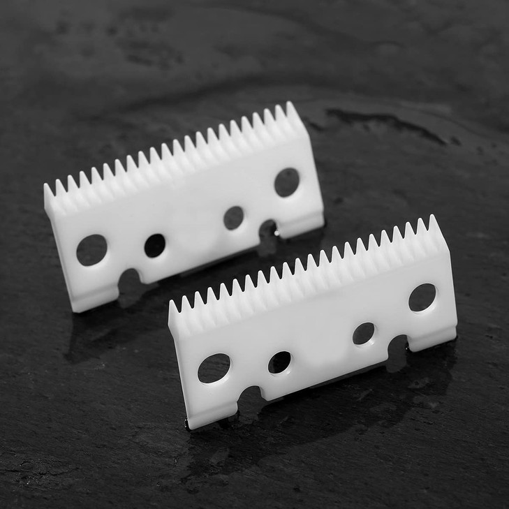 WAHFOX 2pcs Replacement Ceramic Blades for Andis master Ceramic moving blade for andis master clipper blades Hair Clippe