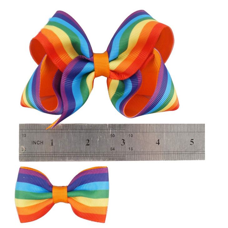 Rainbow Hair Clips Hair Bow for Women Girls Rainbow Hair Accessories Pride Day Hair Accessories TSFJ53 4pcs Headband Set
