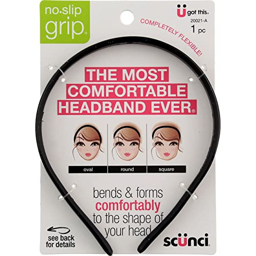 Scunci No Slip Grip Bendable Headband 3 per case