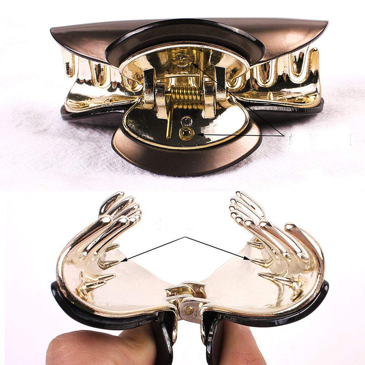 2PCS 3.5inch Large Hair Clips Acrylic Nonslip Durable Large Clips Strong Hold Banana Large Hair Claw Clips for Girls Women Thick Long Hair(black) online at globaldelivered