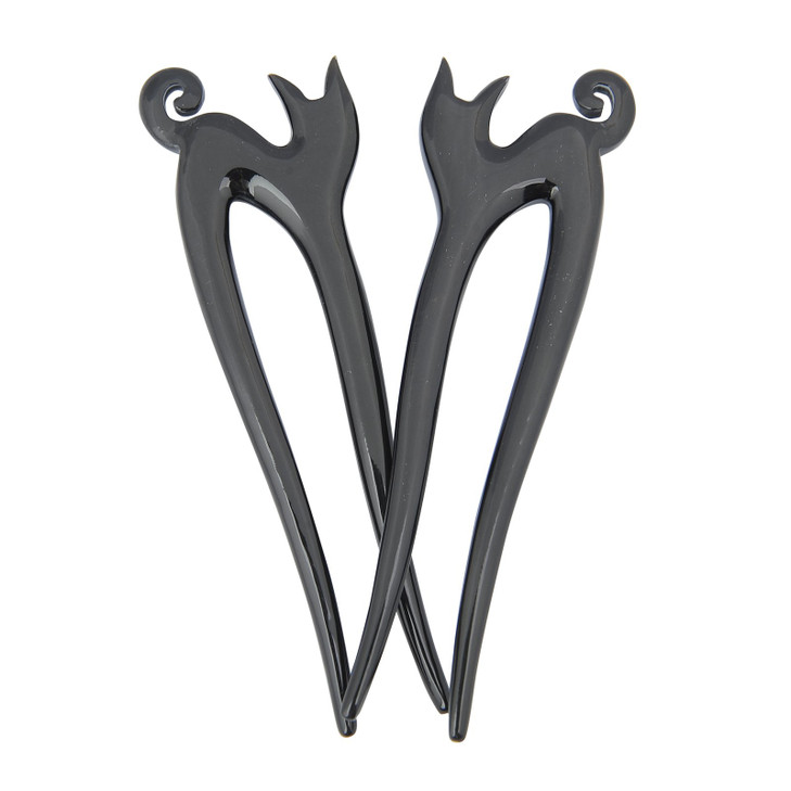 Marycrafts Buffalo Horn Kitty Hair Fork Hair Pin Hair Accessories