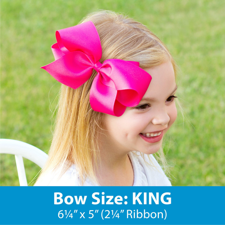 Wee Ones Girls Metallic Overlay Hair Bow on a WeeStay No Slip Clip King Silver