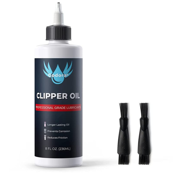 Godora 8 oz Premium Hair Clipper Oil Blade Oil with Scientifically Formulated Odorless AntiRust Clipper Oil for Hair Tri