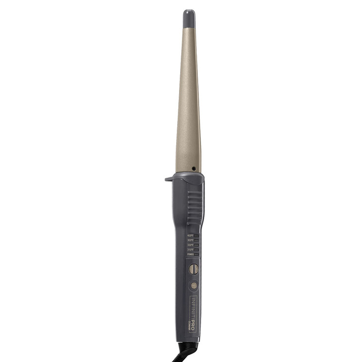 Conair INFINITIPRO Tourmaline Ceramic 1Inch to 12Inch Curling Wand Tapered wand produces beachy waves