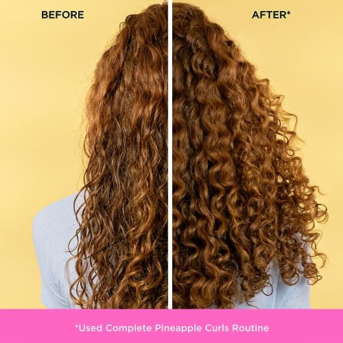 Pacifica Pineapple Swirl Curl Defining Cream Bounce Frizz Control Curl Enhancer Styling Cream for Curly Hair Wavy Hair C