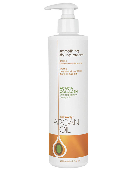 One n Only Argan Oil Smoothing Styling Cream Helps Protect Hair Color Eliminates Frizz Hydrates Adds Shine Definition an