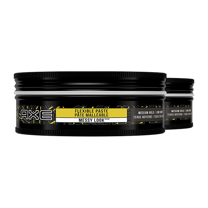 AXE Styling Flexible Hair Paste Urban Messy Look 2 Count for An Instant Texture Boost Hair Styling Made Easy 264 oz