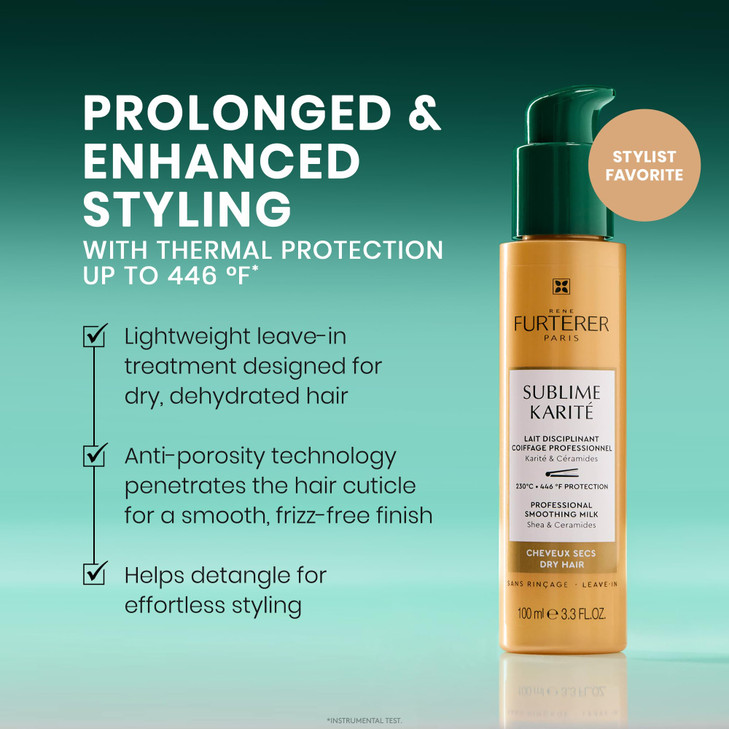 Ren Furterer Sublime Karit Professional Smoothing Milk Shea butter YlangYlang Essential Oil Ceramides 33 fl oz