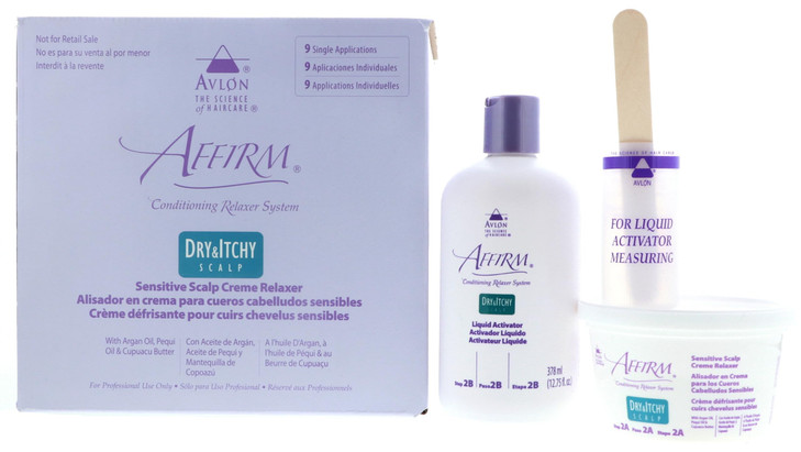 Avlon Affirm Dry and Itchy Scalp Sensitive Scalp Formula Relaxer 12 Piece Set