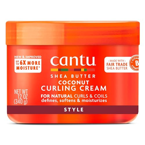 Cantu Coconut Curling Cream with Shea Butter for Natural Hair 12 oz