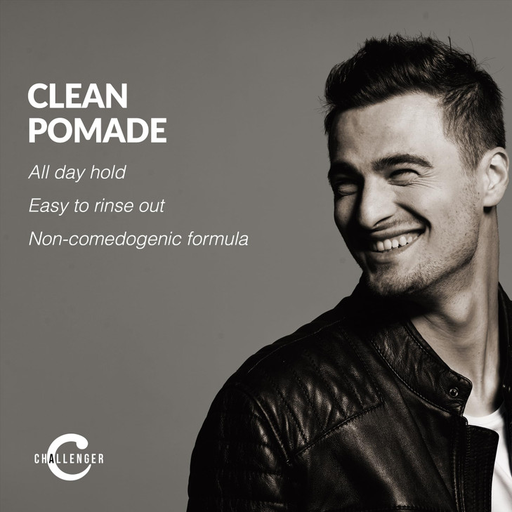 Challenger Fragrance Free Cream Pomade NonComedogenic Styling Product Unscented Hair Gel Medium Firm Hold Clean Ingredie