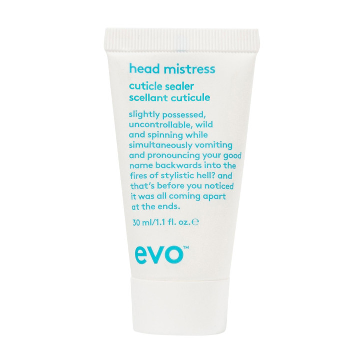 EVO Head Mistress MultiPurpose Hair Styling Cream for All Hair Types Anti Frizz BlowDry Heat Protectant 1 fl oz Travel S