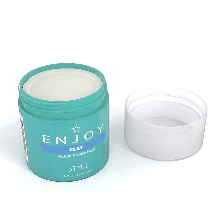 ENJOY Clay NonGreasy Paste Flexible Texture and Hold Color Safe Anti Frizz Hair Products Hair Styling Cream Hair Styling