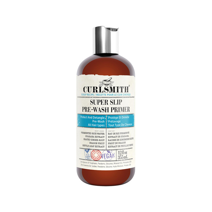 CURLSMITH Super Slip PreWash Primer Vegan Scalp Stimulating Treatment Protecting and Moisturising 12 fl oz