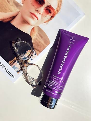 KERATHERAPY Daily Smoothing Cream 68 fl oz 200 ml Keratin Infused Smoothing Cream for Blowouts with Collagen Jojoba Oil
