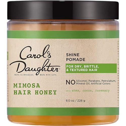 Carols Daughter Mimosa Hair Honey Shine Pomade for Textured and Curly Hair with Shea Butter Rosemary Oil 8 fl oz