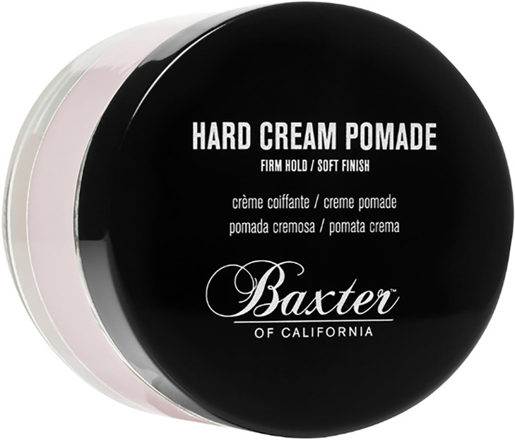 Baxter of California Hard Cream Pomade Firm Hold Soft Finish for Men and Women Great for Thicker Hair Types Solid Stylin