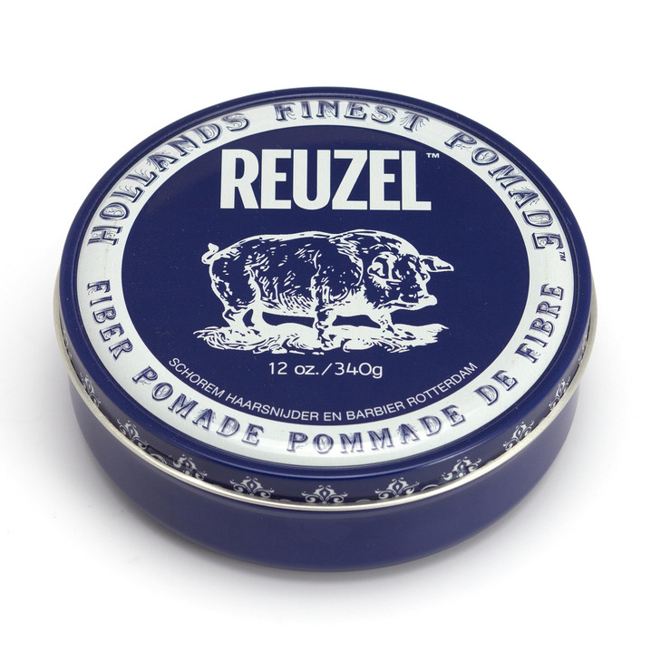 REUZEL Fiber Pomade Firm and Pliable All Day Hold Water Soluble Styling Low Shine and Flake Free Easy To Wash Out For Al