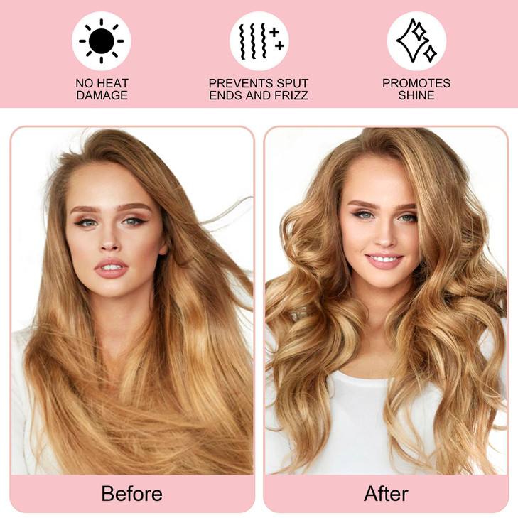 Heatless Curling Rod Headband Upgraded 60 Extra Long Heatless Curls Headband Soft Hair Curlers to Sleep In Hair Rollers