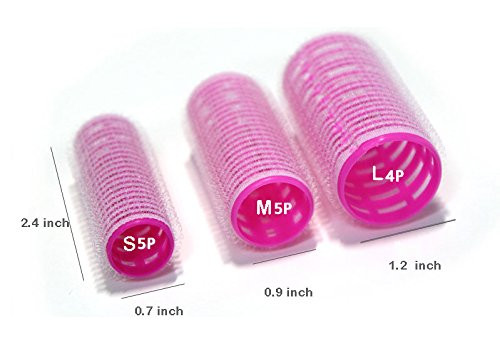 BeautyN 14P Small Medium Large Size Hair Rollers Self Grip Curlers Salon Hairdressing Wave Maker Tools